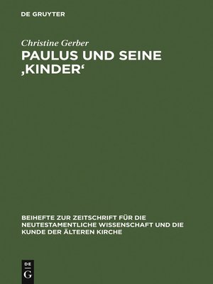 cover image of Paulus und seine ‚Kinder'
